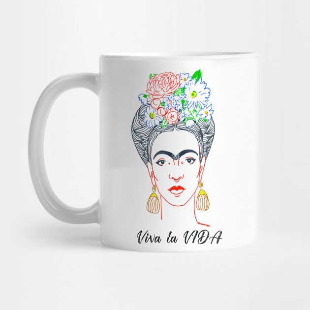 FRIDA KAHLO Mexican Feminist portrait by GalleryArtField